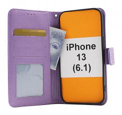 billigamobilskydd.se Flower Standcase Wallet iPhone 13 (6.1)