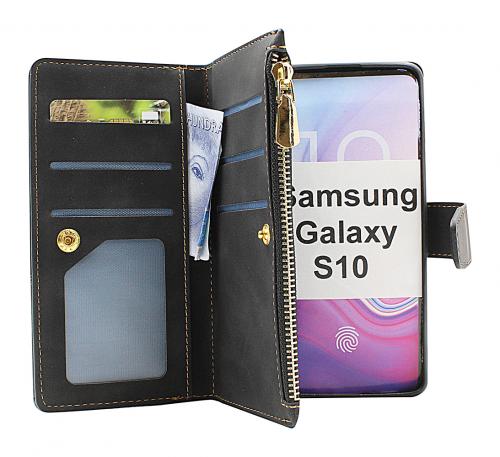 billigamobilskydd.se XL Standcase Luksuskotelo puhelimeen Samsung Galaxy S10 (G973F)