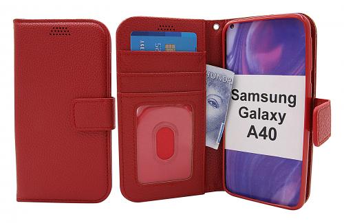 billigamobilskydd.se New Jalusta Lompakkokotelo Samsung Galaxy A40 (A405FN/DS)