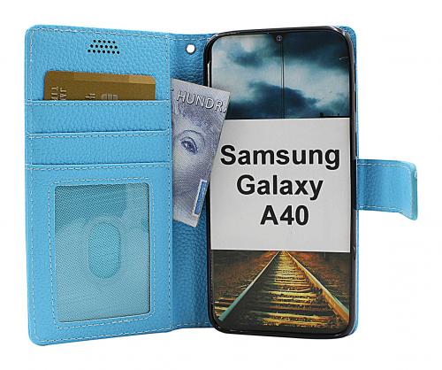 billigamobilskydd.se New Jalusta Lompakkokotelo Samsung Galaxy A40 (A405FN/DS)