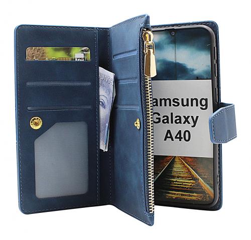 billigamobilskydd.se XL Standcase Luksuskotelo puhelimeen Samsung Galaxy A40 (A405FN/DS)