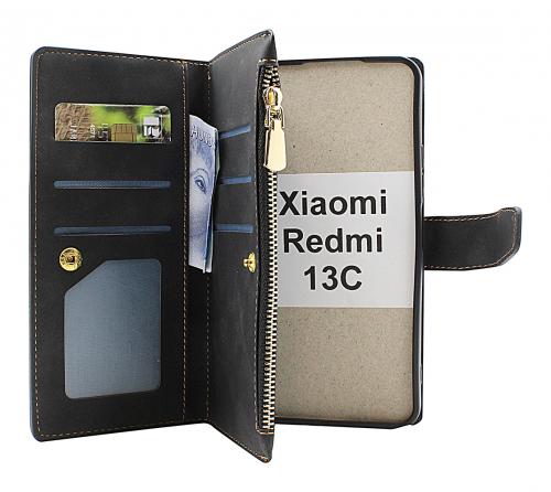 billigamobilskydd.se XL Standcase Luksuskotelo puhelimeen Xiaomi Redmi 13C