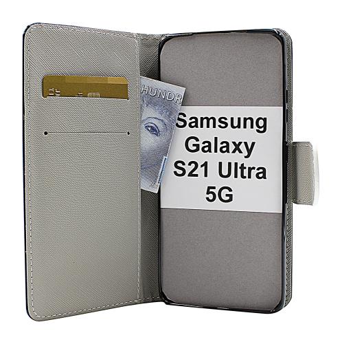 billigamobilskydd.se Kuviolompakko Samsung Galaxy S21 Ultra 5G (G998B)