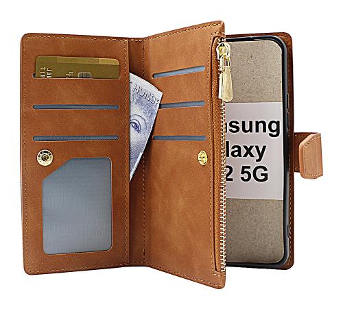 billigamobilskydd.se XL Standcase Luksuskotelo puhelimeen Samsung Galaxy S22 5G