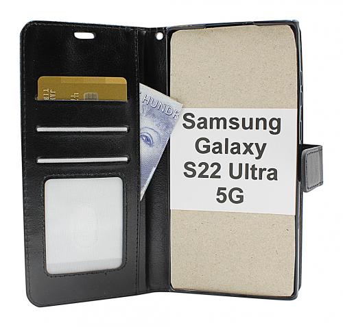billigamobilskydd.se Crazy Horse Lompakko Samsung Galaxy S22 Ultra 5G