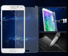 billigamobilskydd.se Näytönsuoja karkaistusta lasista Samsung Galaxy Alpha (G850F)