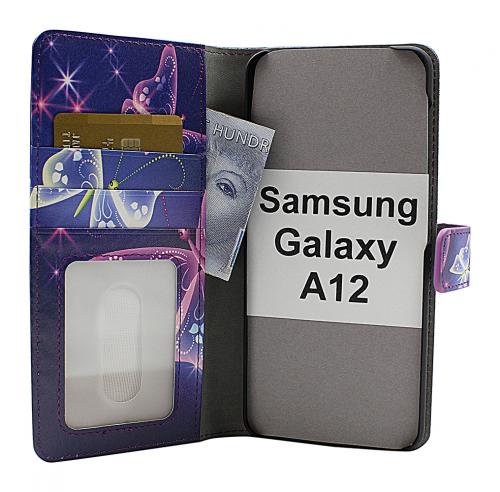 CoverIn Skimblocker Design Magneettilompakko Samsung Galaxy A12