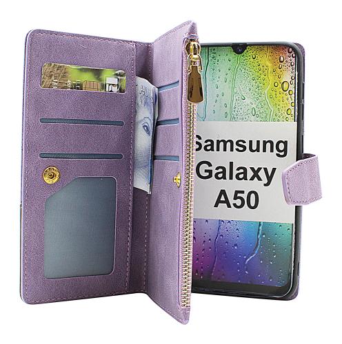 billigamobilskydd.se XL Standcase Luksuskotelo puhelimeen Samsung Galaxy A50 (A505FN/DS)