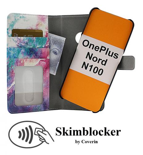 CoverIn Skimblocker Design Magneettilompakko OnePlus Nord N100