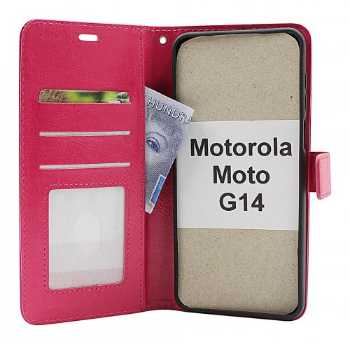 billigamobilskydd.se Crazy Horse Lompakko Motorola Moto G14