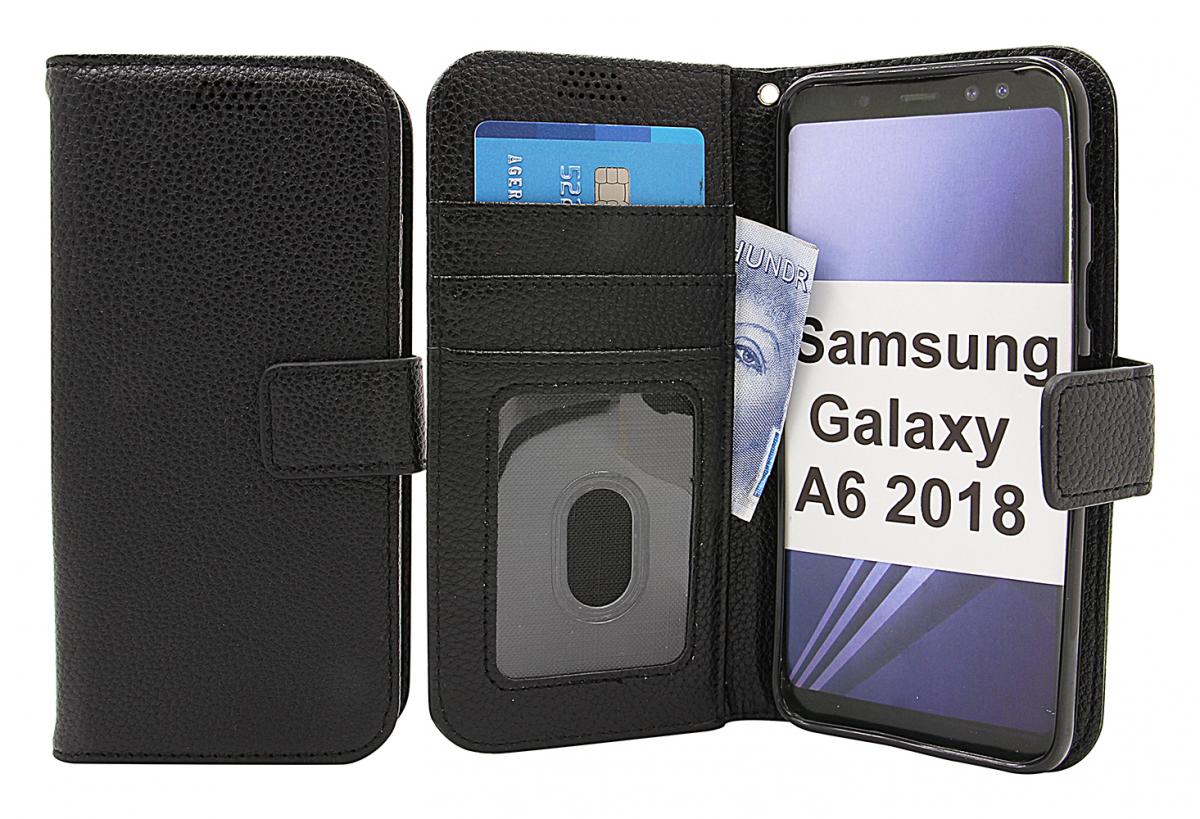 billigamobilskydd.se New Jalusta Lompakkokotelo Samsung Galaxy A6 2018 (A600FN/DS)