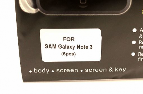 billigamobilskydd.se Kuuden kappaleen nytnsuojakalvopakett Samsung Galaxy Note 3 (n9005)