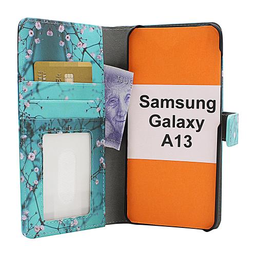 CoverIn Skimblocker Design Magneettilompakko Samsung Galaxy A13 (A135F/DS)