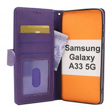 billigamobilskydd.se Zipper Standcase Wallet Samsung Galaxy A33 5G (A336B)