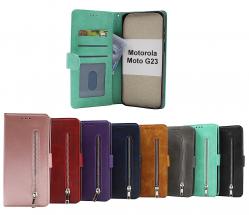 billigamobilskydd.se Zipper Standcase Wallet Motorola Moto G23