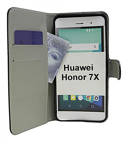 billigamobilskydd.se Kuviolompakko Huawei Honor 7X