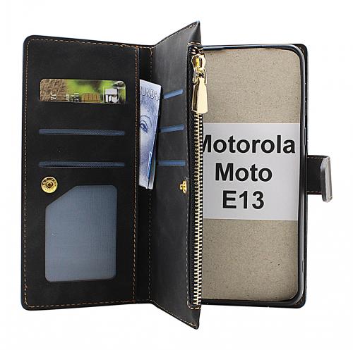 billigamobilskydd.se XL Standcase Luksuskotelo puhelimeen Motorola Moto E13