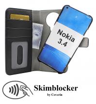 CoverIn Skimblocker Magneettilompakko Nokia 3.4