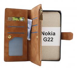 billigamobilskydd.se XL Standcase Luksuskotelo puhelimeen Nokia G22