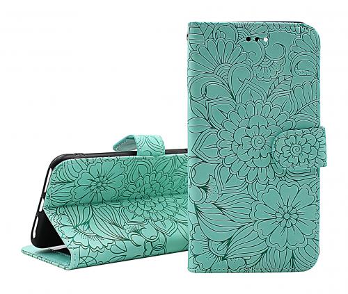 billigamobilskydd.se Flower Standcase Wallet Samsung Galaxy S22 5G