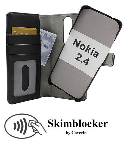 CoverIn Skimblocker Magneettilompakko Nokia 2.4