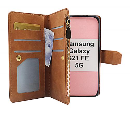 billigamobilskydd.se XL Standcase Luksuskotelo puhelimeen Samsung Galaxy S21 FE 5G (SM-G990B)