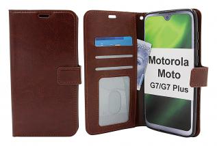 billigamobilskydd.se Crazy Horse Lompakko Motorola Moto G7 / Moto G7 Plus