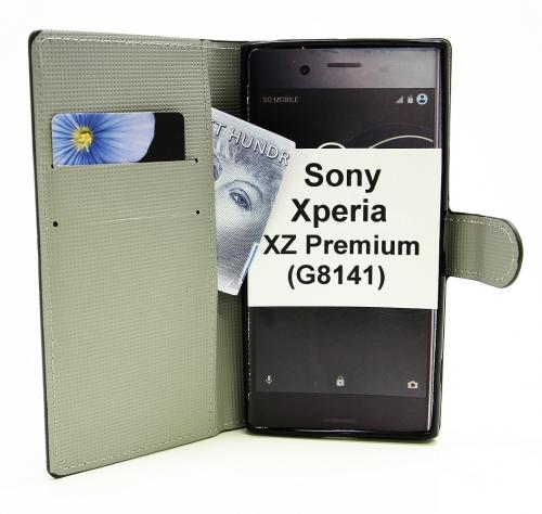 billigamobilskydd.se Kuviolompakko Sony Xperia XZ Premium (G8141)