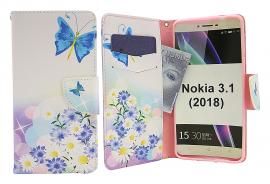 billigamobilskydd.se Kuviolompakko Nokia 3.1 (2018)