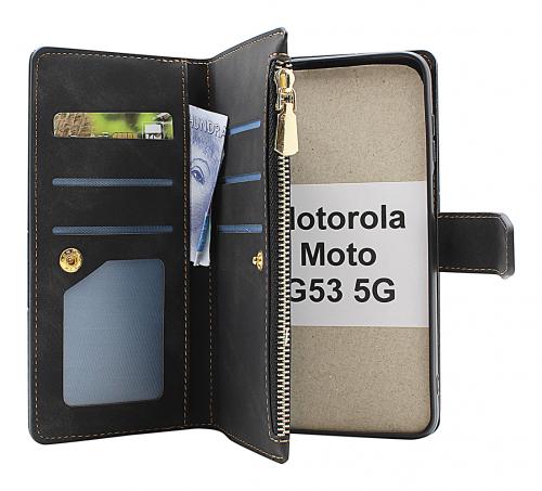billigamobilskydd.se XL Standcase Luksuskotelo puhelimeen Motorola Moto G53 5G