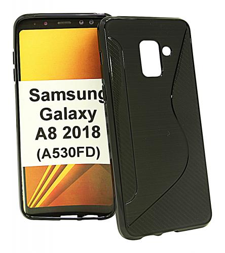 billigamobilskydd.se S-Line TPU-muovikotelo Samsung Galaxy A8 2018 (A530FD)