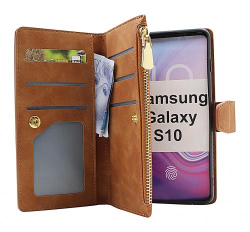 billigamobilskydd.se XL Standcase Luksuskotelo puhelimeen Samsung Galaxy S10 (G973F)