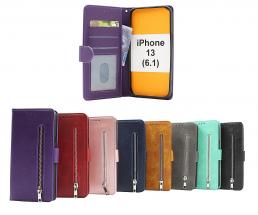 billigamobilskydd.se Zipper Standcase Wallet iPhone 13 (6.1)