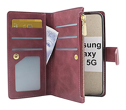 billigamobilskydd.se XL Standcase Luksuskotelo puhelimeen Samsung Galaxy S22 5G