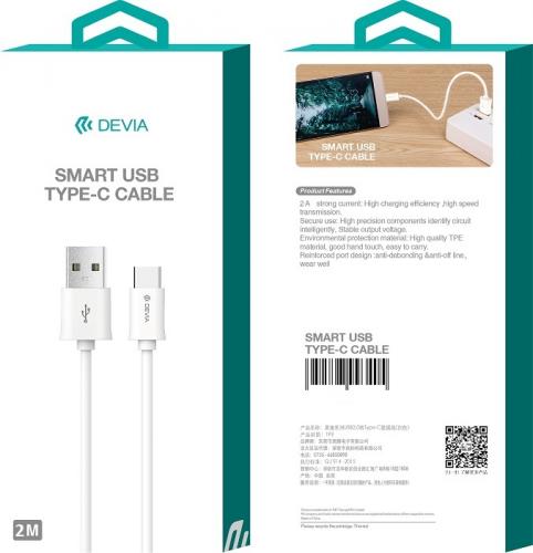 billigamobilskydd.se Devia Type C USB-latauskaapeli