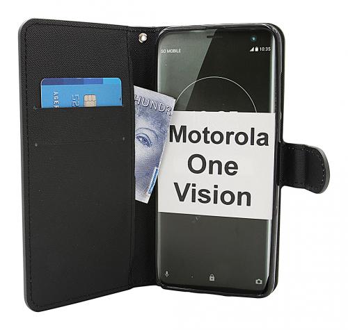 billigamobilskydd.se Kuviolompakko Motorola One Vision