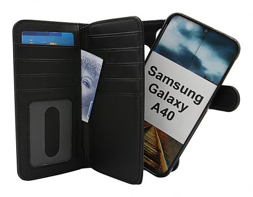 billigamobilskydd.se Skimblocker XL Magnet Wallet Samsung Galaxy A40 (A405FN/DS)