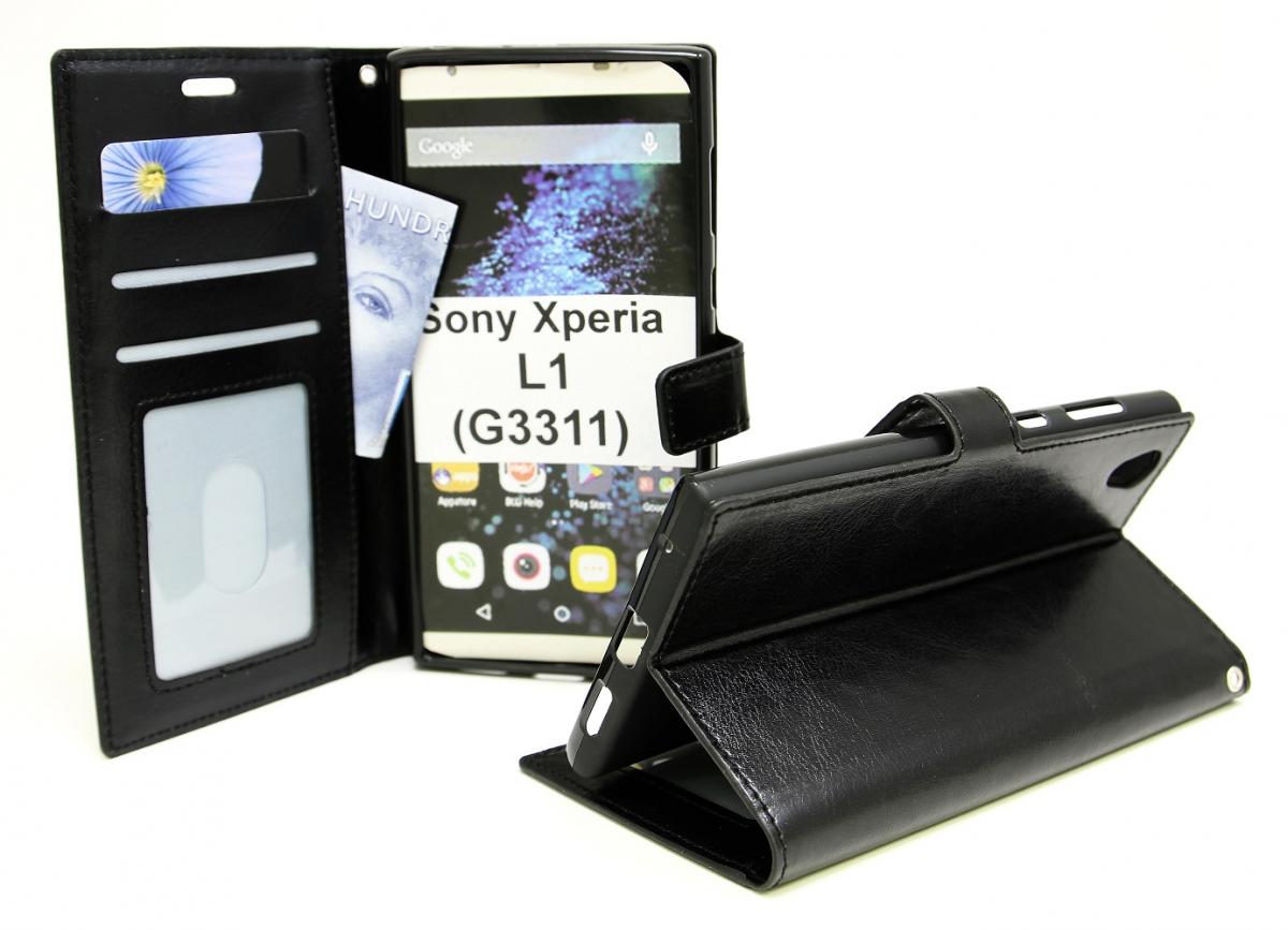billigamobilskydd.se Crazy Horse Lompakko Sony Xperia L1 (G3311)
