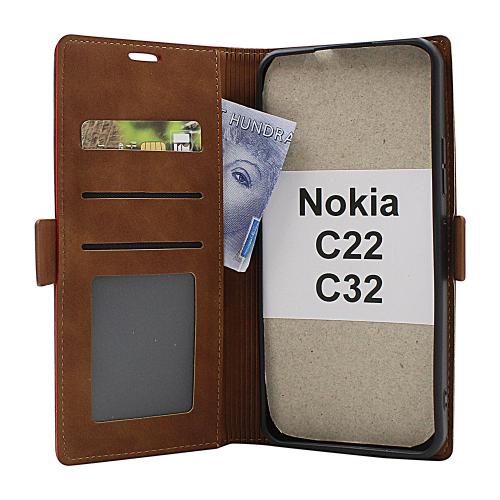 billigamobilskydd.se Luksuskotelo Standcase Wallet Nokia C22 / C32