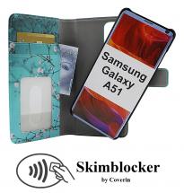 CoverIn Skimblocker Design Magneettilompakko Samsung Galaxy A51 (A515F/DS)