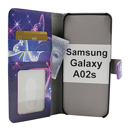 CoverIn Skimblocker Design Magneettilompakko Samsung Galaxy A02s