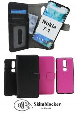 CoverIn Skimblocker Magneettilompakko Nokia 7.1