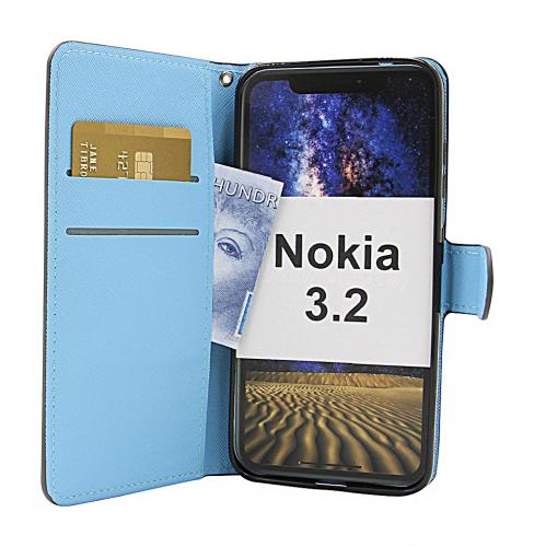 billigamobilskydd.se Kuviolompakko Nokia 3.2