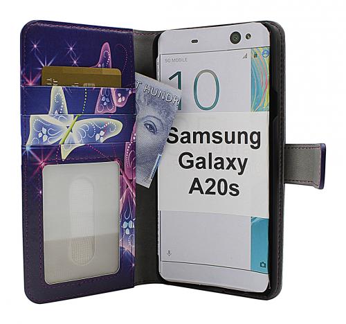 CoverIn Skimblocker Design Magneettilompakko Samsung Galaxy A20s (A207F/DS)