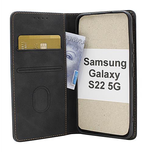 billigamobilskydd.se Fancy Standcase Wallet Samsung Galaxy S22 5G