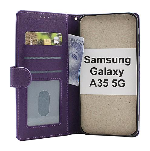 billigamobilskydd.se Zipper Standcase Wallet Samsung Galaxy A35 5G