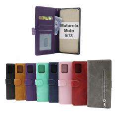 billigamobilskydd.se Zipper Standcase Wallet Motorola Moto E13