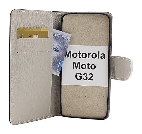 billigamobilskydd.se Kuviolompakko Motorola Moto G32