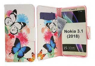 billigamobilskydd.se Kuviolompakko Nokia 3.1 (2018)