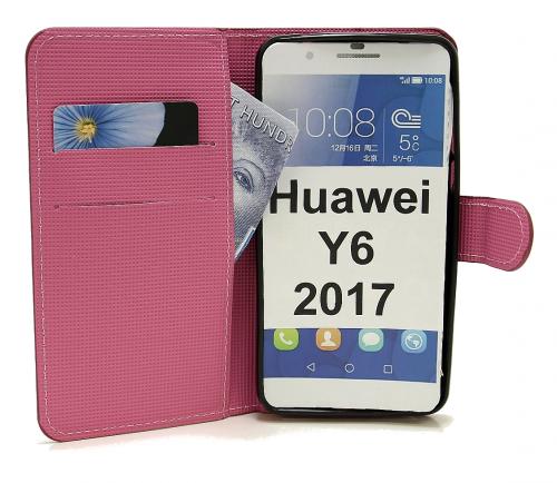 billigamobilskydd.se Kuviolompakko Huawei Y6 2017 (MYA-L41)